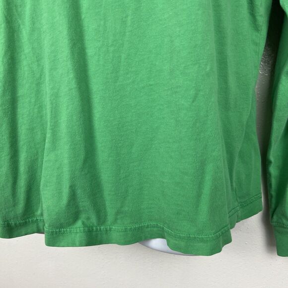 Notre Dame Long Sleeve Shirt Men Medium Green Blue Colorblock Original League - Picture 6 of 14